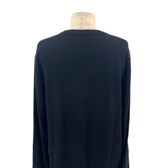 Theory Our Time Is Now Crewneck Cashmere Sweater Black Men's Size Large - Picture 5 of 7